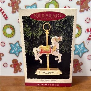 NIB Hallmark Keepsake Tobin Fraley Carousel Horse 1995